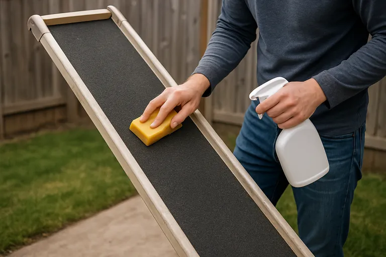 Onderhoud en schoonmaken van de loopplank